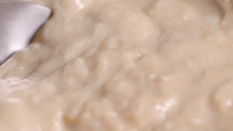 creamy food mixture