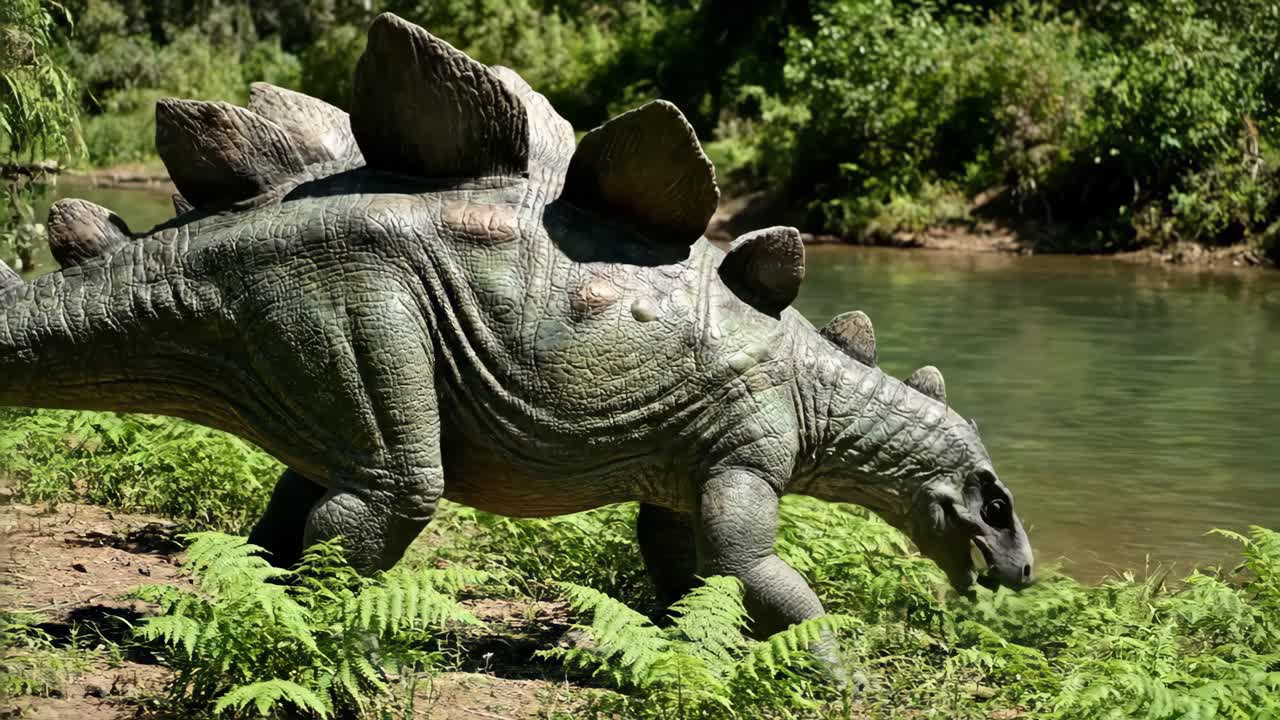Stegosaurus in a Natural Habitat