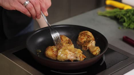 frying chicken legs
