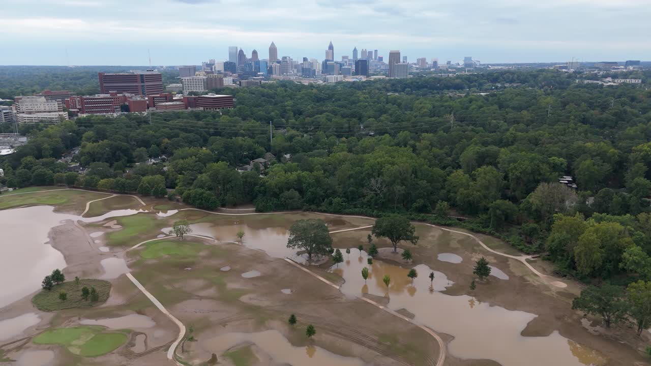 Atlanta Golf Course Flooded After Storm