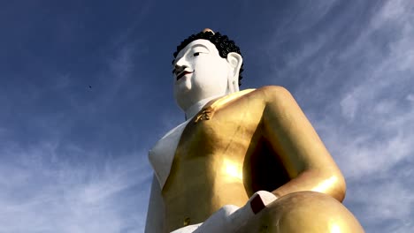 scenery of bhudda statue at buddhist temple