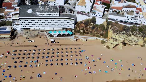 Drone-shot-from-the-beach-in-Algarve