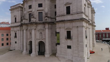 vista aérea del edificio del panteón nacional de lisboa, portugal