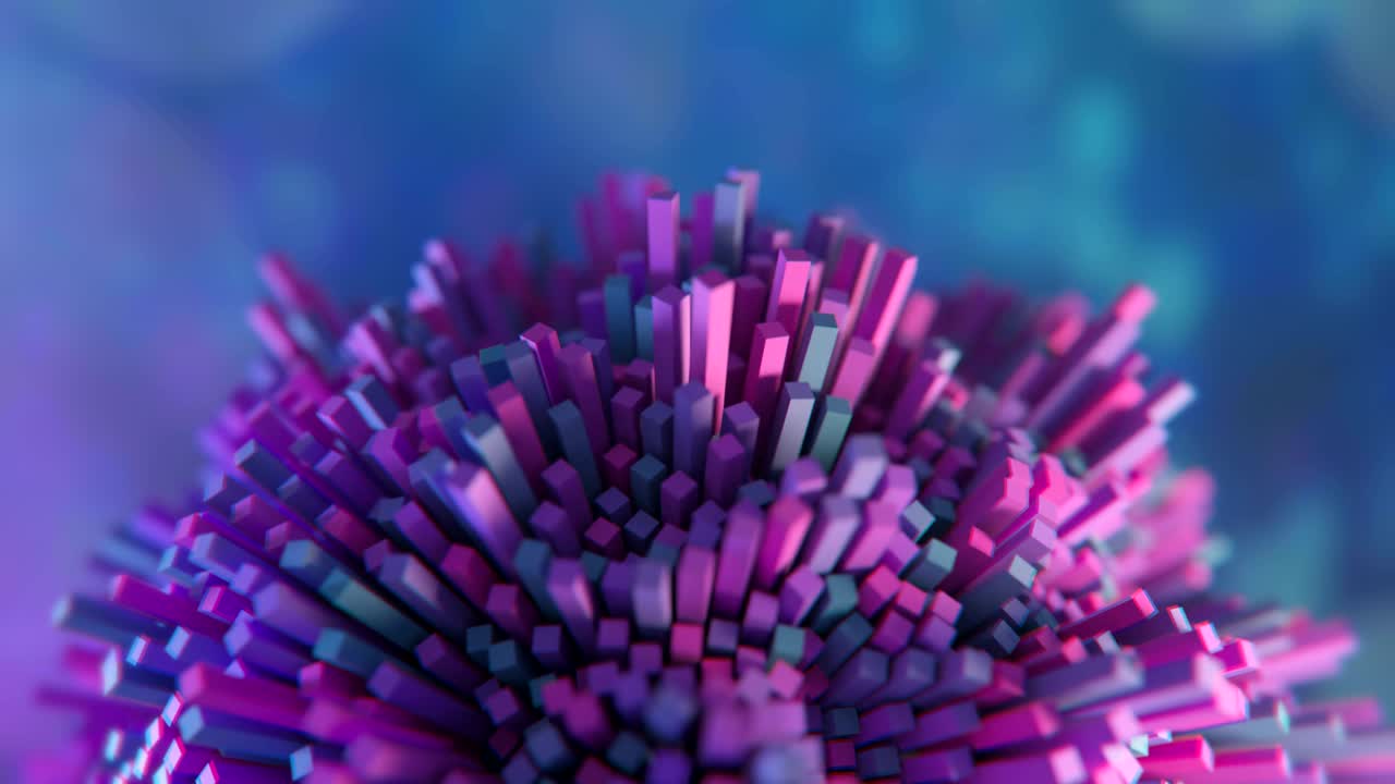 estructura molecular futurista de 4k.