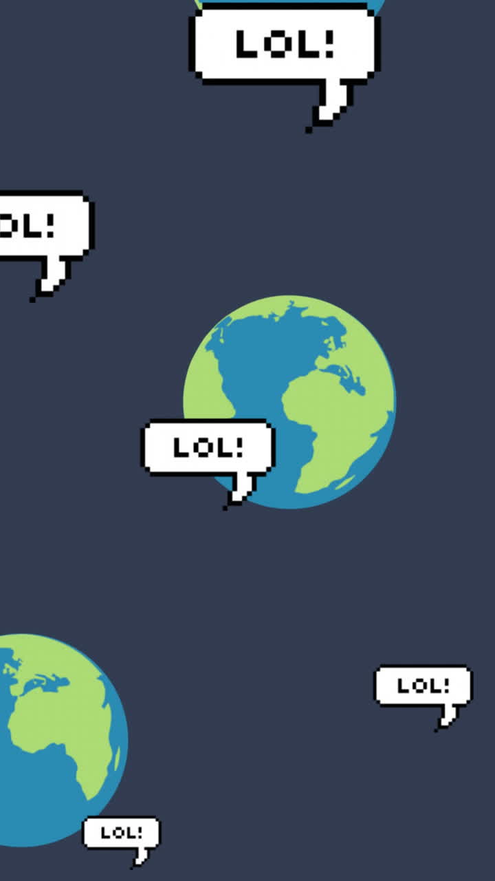 animación de lol sobre globos flotando en el fondo de la marina