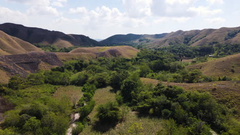 fantastic view of hilly nature landscape of sumba island in east indonesia