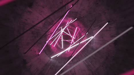 neon tunnel - pink and white lights