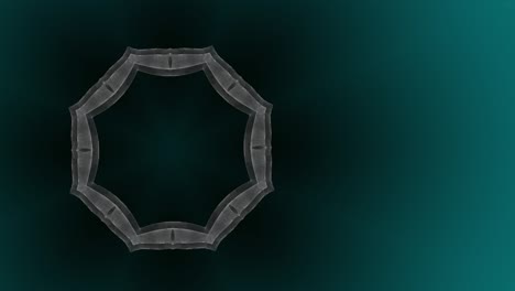 fondo de gráficos de movimiento en movimiento psicodélico circular en estilo de color de gradiente verde borroso.