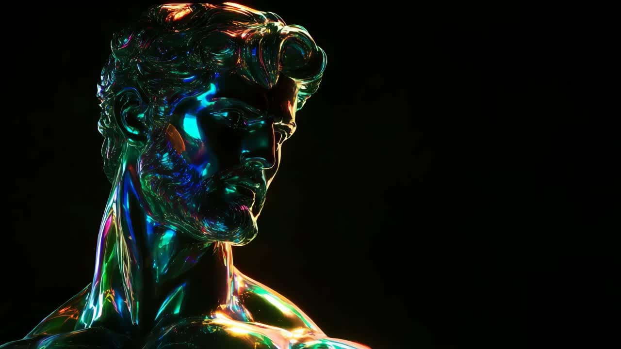 Colorful Digital Portrait of a Man