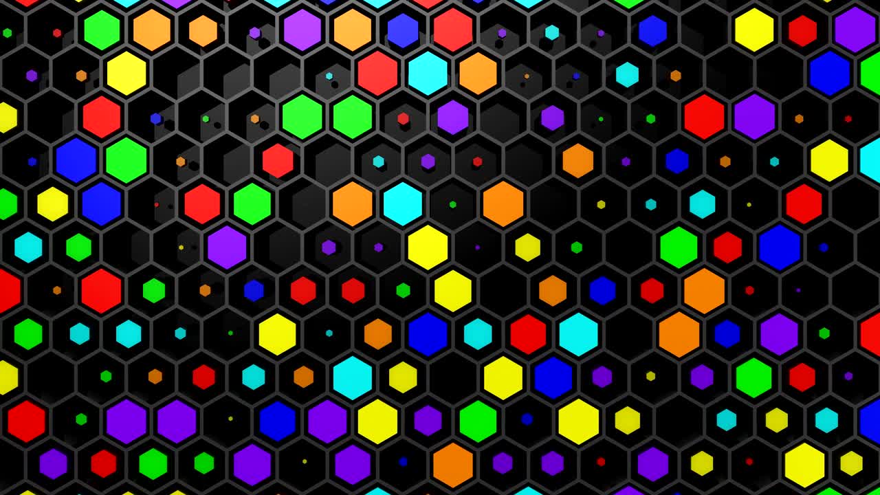 el fondo de los hexágonos