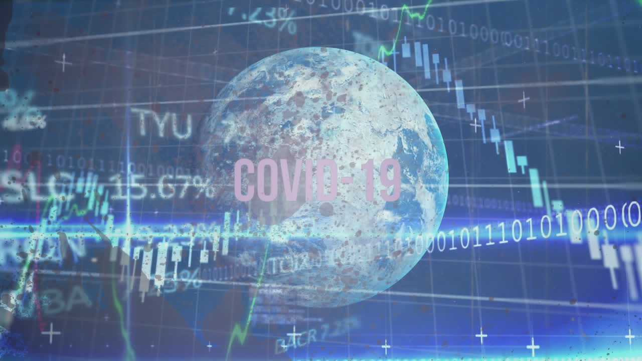 코로나19 데이터 처리 및 전 세계 통계의 애니메이션