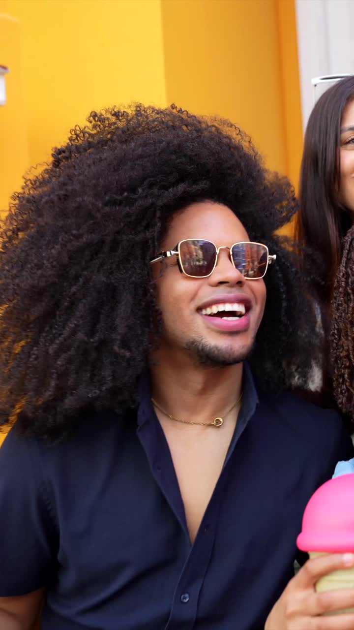 Friends enjoying smoothies together