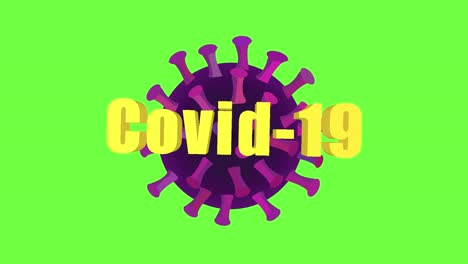 animación colorida de coronavirus