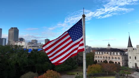 american flag at st