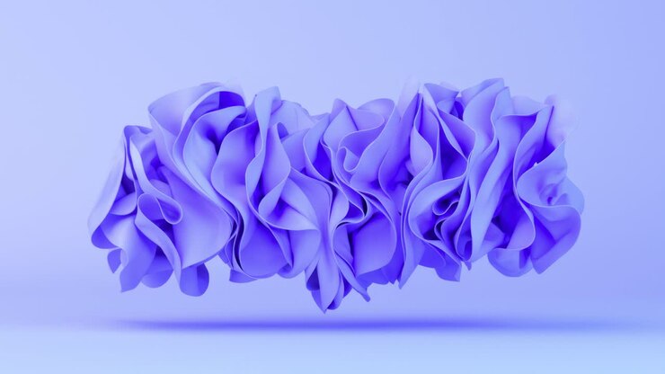 Abstract Purple Cloud Shape