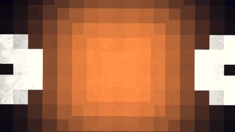 stacked squares and rectangles in shades of orange and white