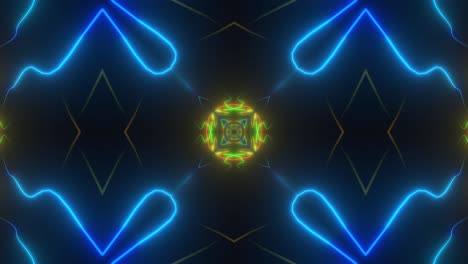 neon geometric pattern