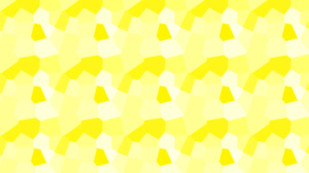 장식적인 노란색 움직이는 모양 패턴 애니메이션 배경, 원활한 루프 3d 애니메이션