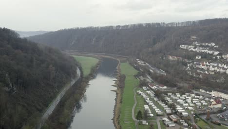 the baroque spa town bad karlshafen located on the weser near holzminden and höxter in north hesse, germany