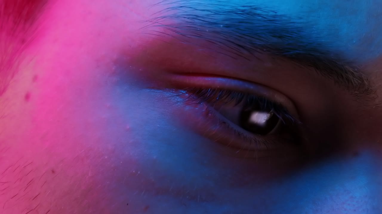 A close-up of an eye