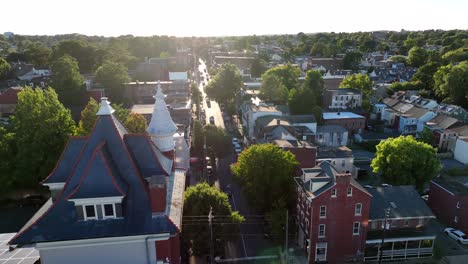 aerial view of an urban neighborhood