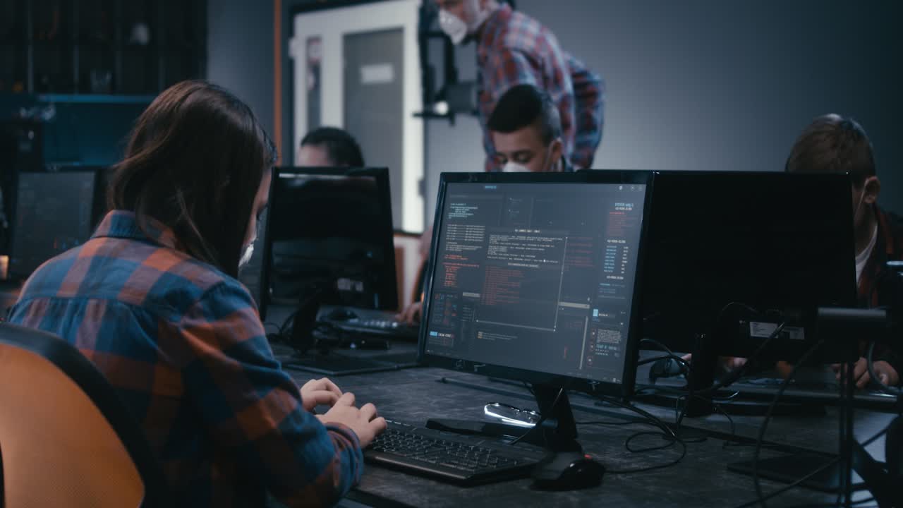 Students Learning to Code in a Computer Lab