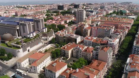 Aerial-View-of-Lisbon-in-Portugal