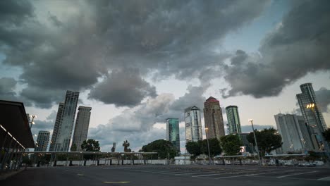 tel aviv sunset skyline time lapse