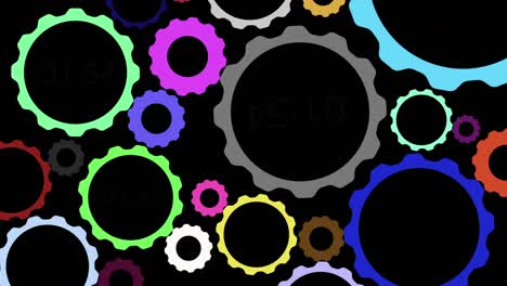 animación de las ruedas de engranajes