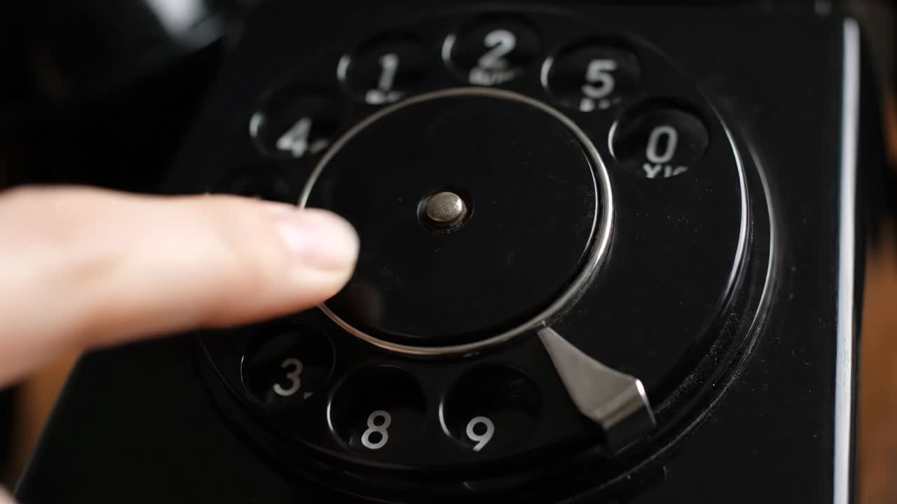 teléfono rotativo de época