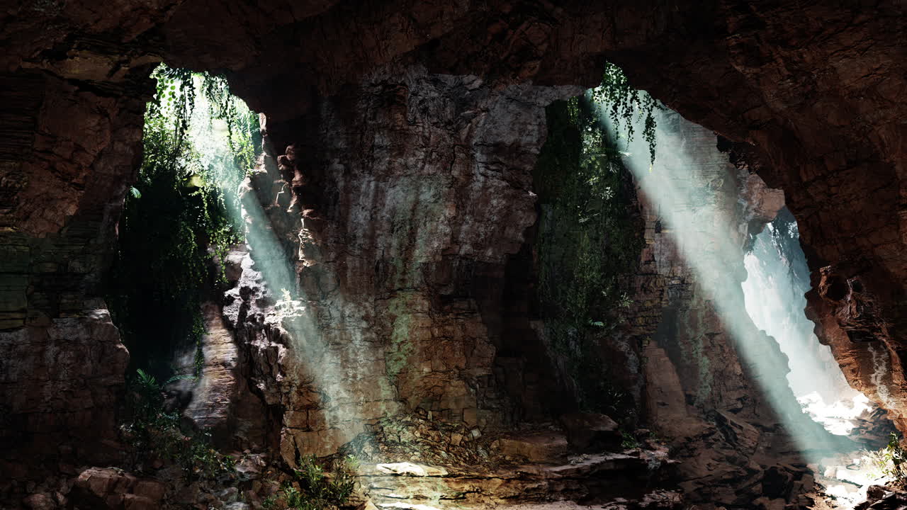 una misteriosa cueva en la jungla