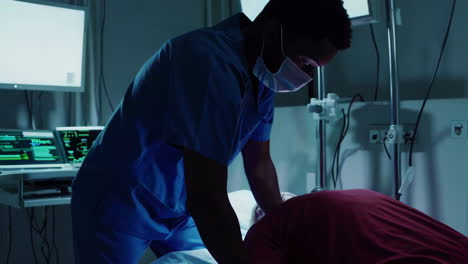 medical staff in night shift