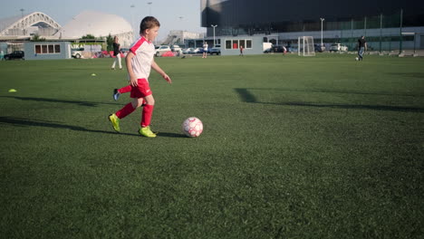 young boys playing soccer