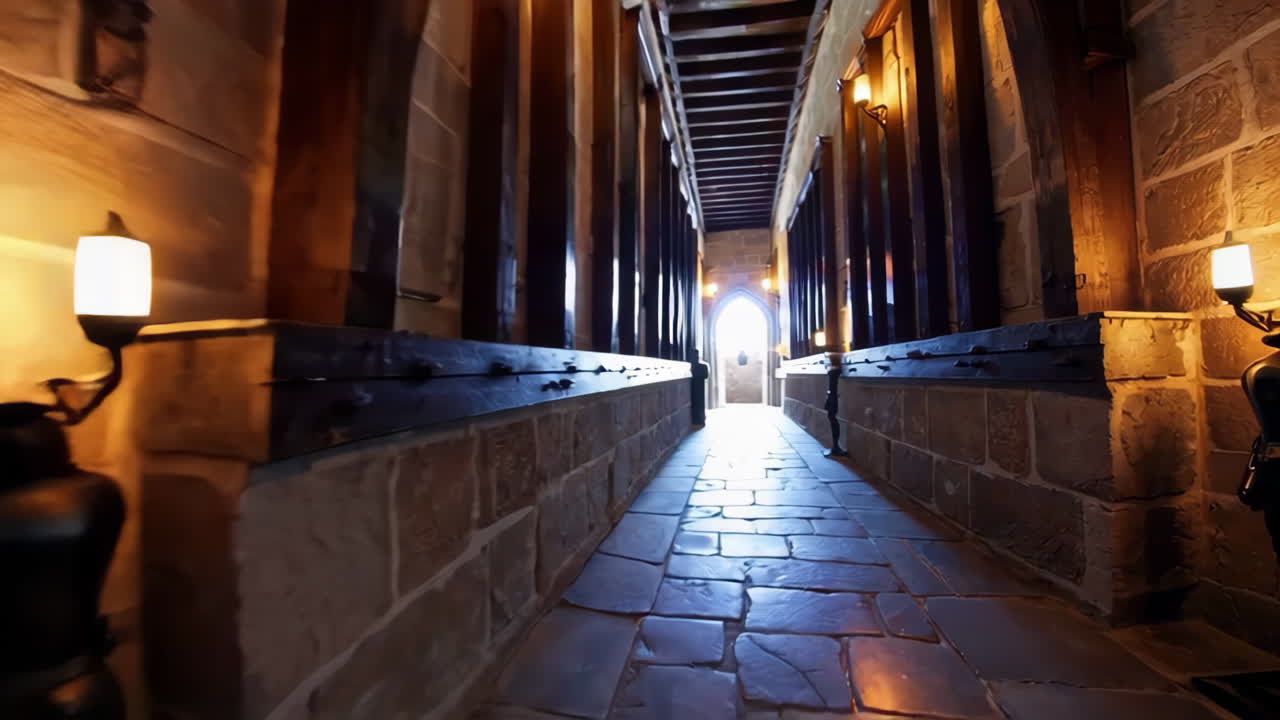 Medieval Castle Corridor