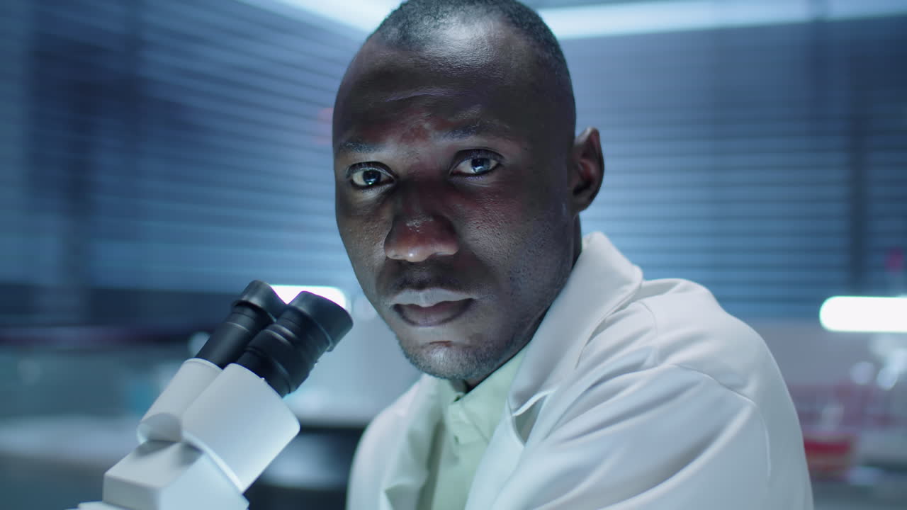 Portrait of Black Male Scientist in Laboratory
