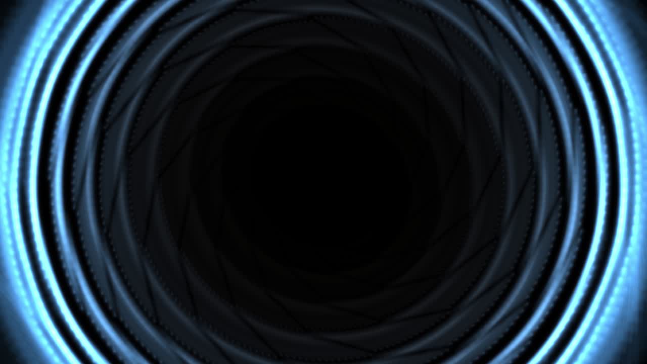 anillos animados de 4k que irradian desde el centro