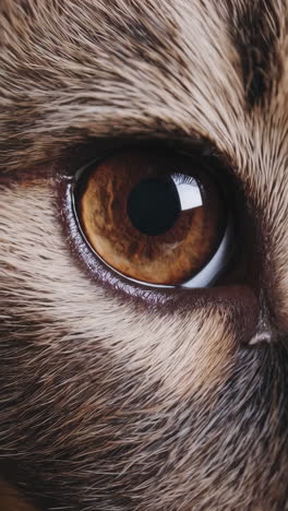 primer plano del ojo de un gato