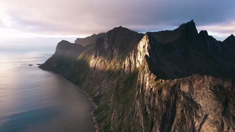 incredible rock formations on senja island in norway