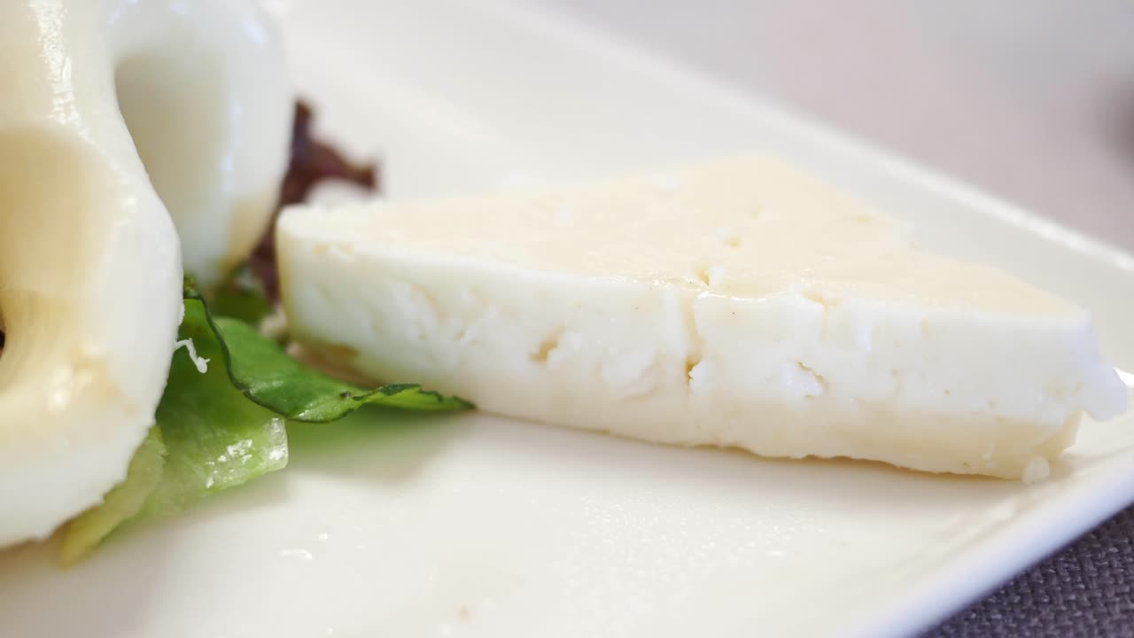 White Cheese on Salad