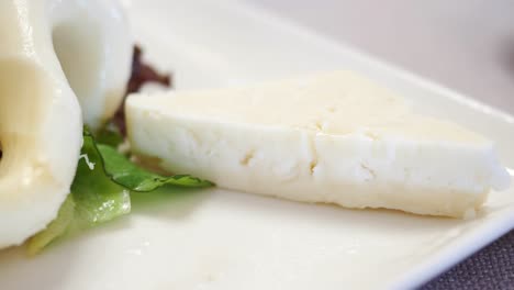 white cheese on salad