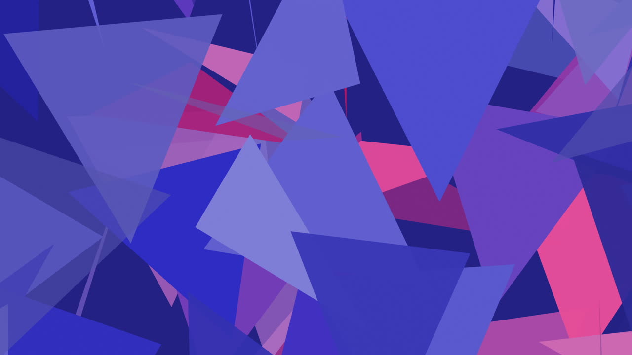 Dynamic Abstract Background with Moving Pink and Blue Triangles