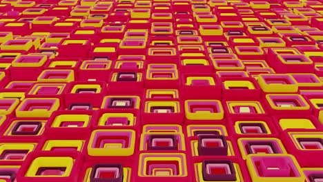 abstract geometric pattern of stacked squares