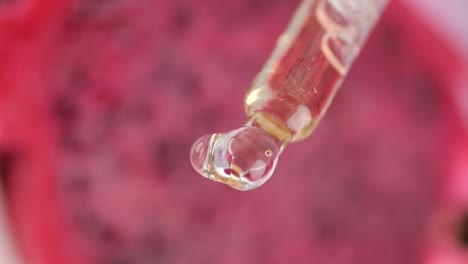 close-up of a dropper with liquid