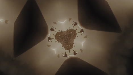 geometric kaleidoscope animated pattern