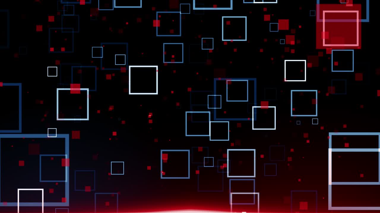 Particles blue red event game trailer titles cinematic concert stage background loop