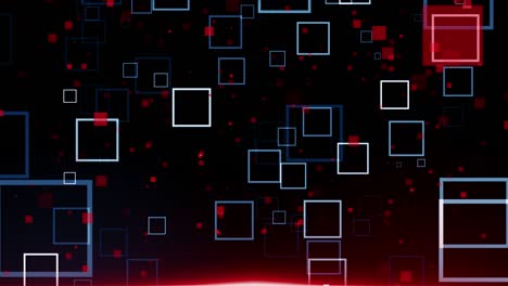 partículas azul rojo evento juego tráiler títulos escenario de concierto cinematográfico bucle de fondo