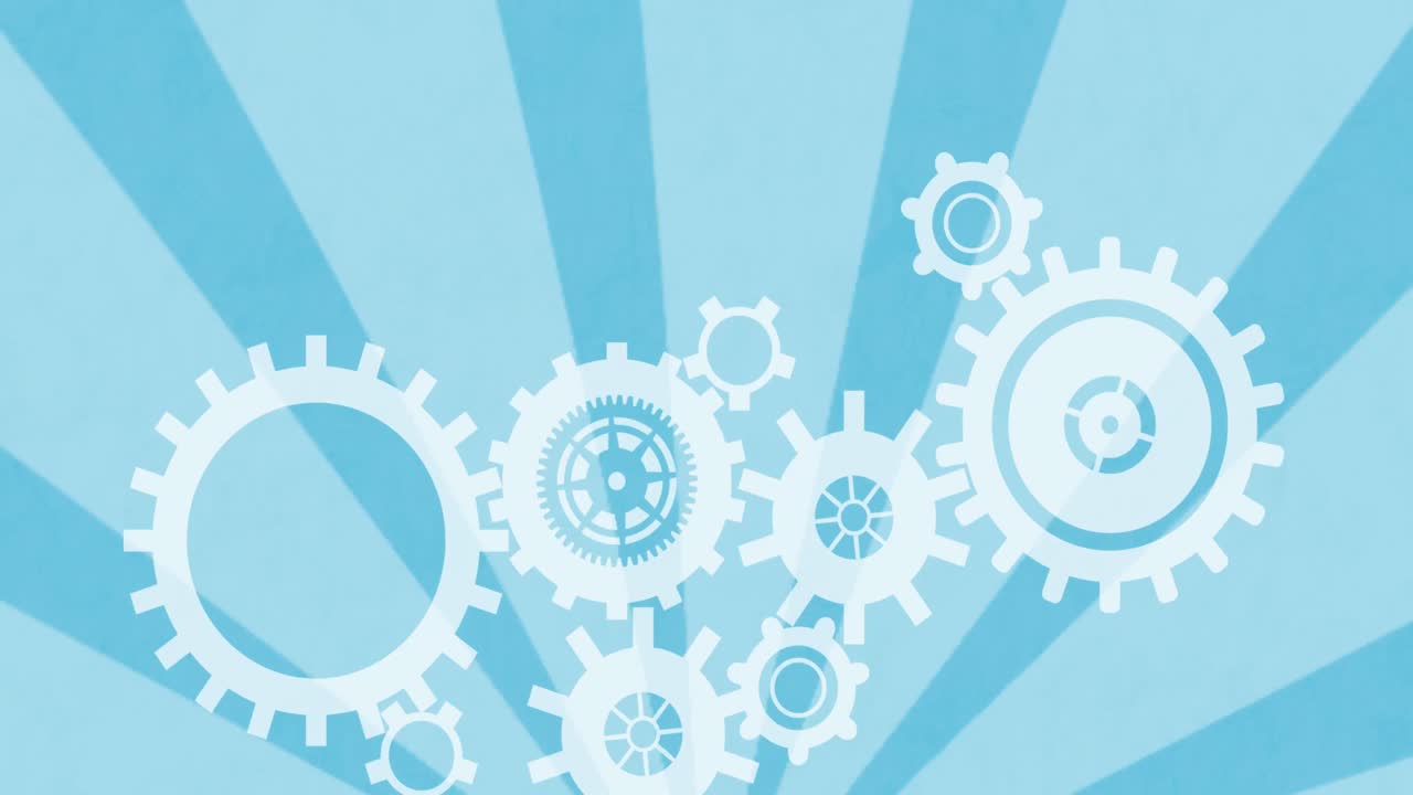 파란색 줄무 ⁇  위에 회전하는  ⁇ 의 애니메이션이 끊임없는 루프에서 최면 운동으로 움직입니다.