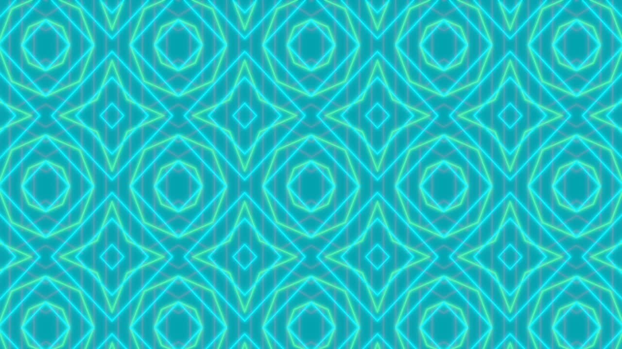 파란색 배경에 움직이는 모양의 애니메이션