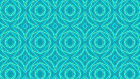 animación de formas en movimiento sobre fondo azul