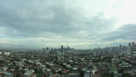 panning shot of an urban area in manila